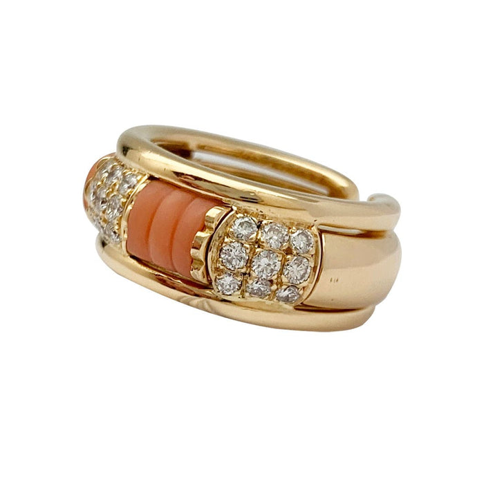 Bague 50 Bague Boucheron, "Les Plurielles", or jaune, diamants, corail. 58 Facettes 30967