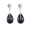 Boucles d'oreilles Boucles d'oreilles en or blanc, diamants et agate 58 Facettes
