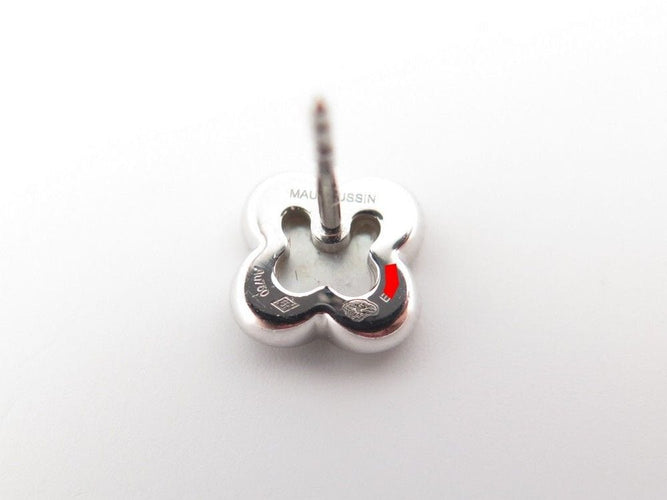 Boucles d'oreilles boucles d'oreilles MAUBOUSSIN trefle de toi pm en or blanc & diamants 58 Facettes 251722