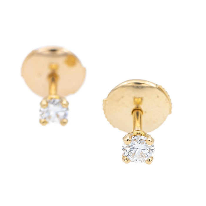 Boucles d'oreilles Boucles d'oreilles Puces Or jaune Diamant 58 Facettes 2295036CN