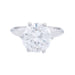Bague 50 Solitaire platine, or blanc, diamant 2,30 cts. 58 Facettes 32182