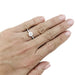 Ring Solitaire ring accompanied by 1.04 ct, white gold. 58 Facettes 30717