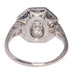 Ring 51 Art Deco diamond and sapphire ring 58 Facettes 22130-0147