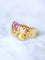 Bague Bague vintage Toi & Moi, tourmaline rose et citrine 58 Facettes