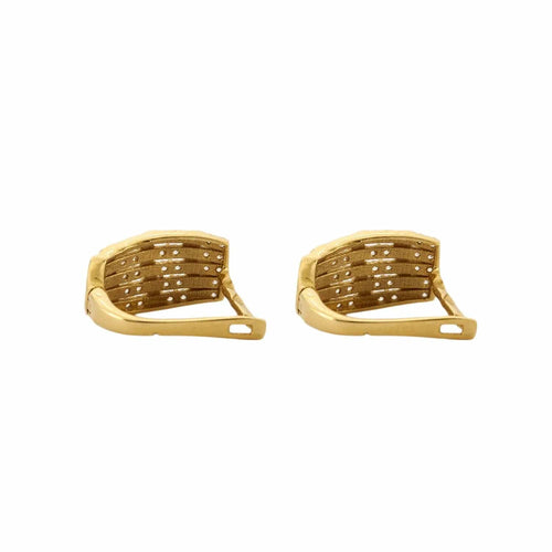 Boucles d'oreilles BOUCLES D'OREILLES "EVA" OR & ZIRCONIUMS 58 Facettes BO/230090