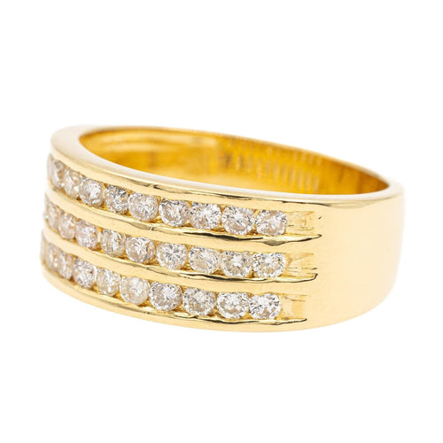 Bague 56 Bague Bandeau Or jaune Diamant 58 Facettes 2303354CN