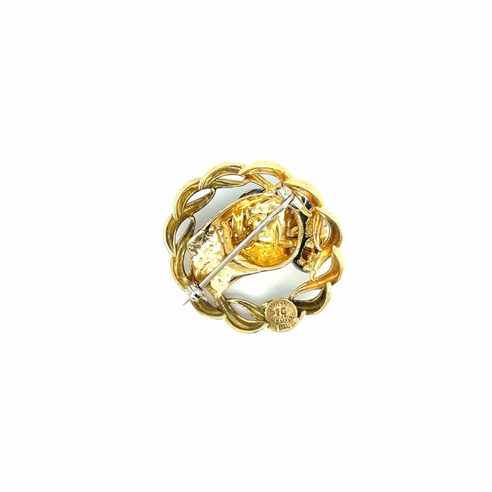 Broche Broche Panthère Frascarolo Diamant Émeraude Émail 58 Facettes