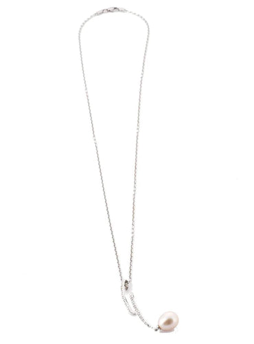 Collier Collier "Yam" Or blanc Perle et Diamants 58 Facettes BO/230034