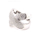 Bague 58 Bague croisée Or blanc Diamants 58 Facettes 25041DV