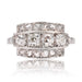 Ring 54 Art Deco platinum and diamond ring 58 Facettes 23-317