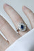 Ring Daisy sapphire ring surrounded by diamonds 58 Facettes