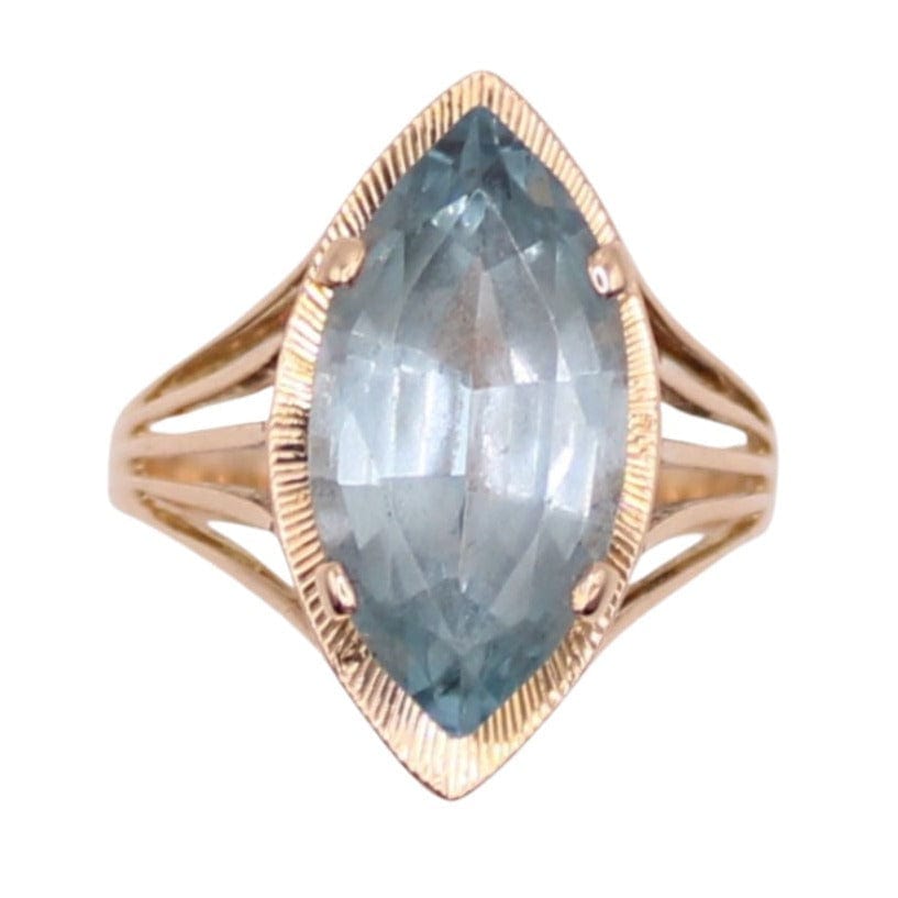 Bague Femme Dolly-Bijoux En Argent 925 Rhodié Sertie Aigue-marine Et CZ - Taille 54 - Neuf Avec étiquettes