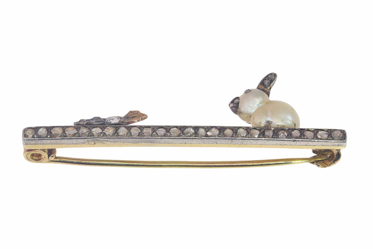 Broche Broche Diamants Lapin avec une carotte 58 Facettes 23139-0136