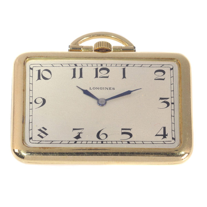 Montre Longines - montre de poche rectangulaire en or 58 Facettes 21092-0209