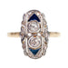 Ring 54.5 Art Deco Ring Diamonds Sapphires 58 Facettes F82047DD63FD4795B7BA932A90A616DE