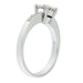 Bague 56 Bague solitaire en or blanc avec diamant 58 Facettes G3305