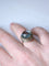 Bague vintage topaze bleue et diamants sur or et argent 58 Facettes