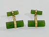 Cufflinks Gold And Jade Cufflinks 58 Facettes 3083/1