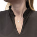 Chaumet chain and pendant necklace "Anneau" model in white gold, diamond. 58 Facettes 32077
