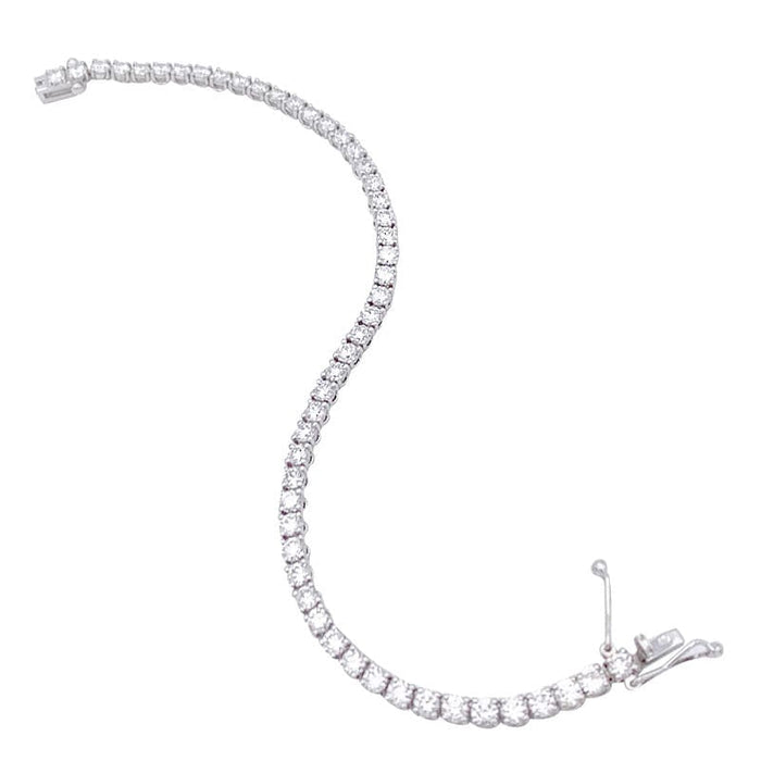 Bracelet Bracelet ligne diamants en or blanc. 58 Facettes 32160