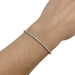 White gold diamond tennis line bracelet. 58 Facettes 30757