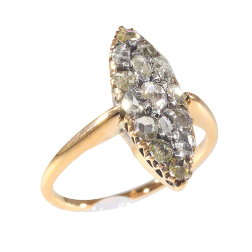 Bague 48 Bague diamant taille rose 58 Facettes 22332-0134