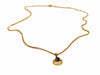 Collier Collier Chaîne + pendentif Or jaune Aigue Marine 58 Facettes 1414831CD
