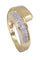 Bague 58 Bague Or jaune pavage diamants 58 Facettes 080391