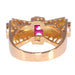 Ring 56 Vintage gold ring, ruby 58 Facettes 22349-0250