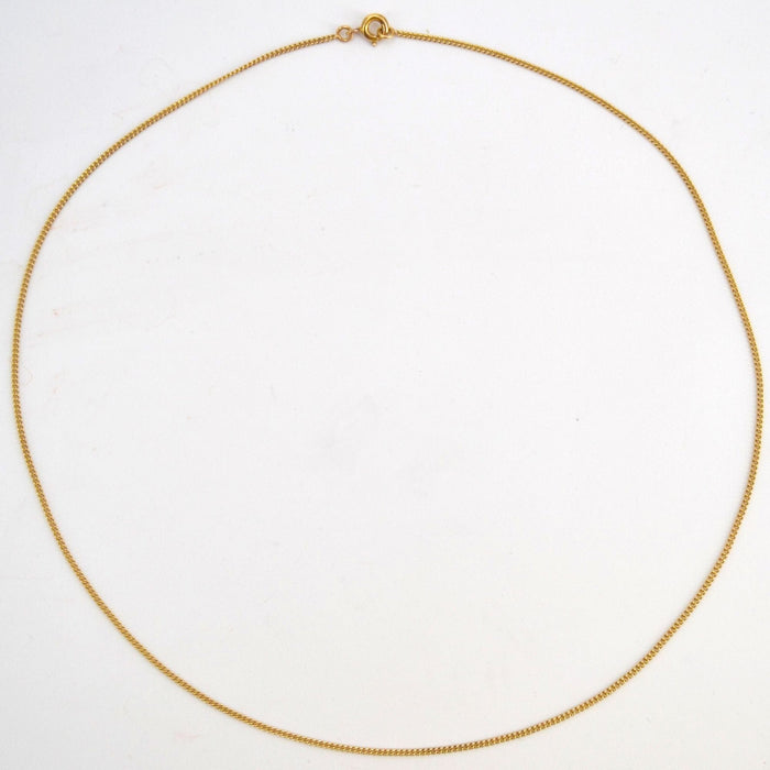 Collier Chaine gourmette or jaune 58 Facettes 17-259A