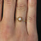 Bague 54 Bague ancienne or jaune solitaire perle 58 Facettes 19-134D