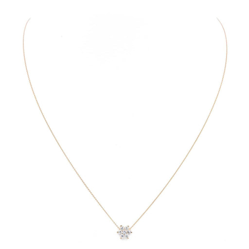 Pendentif Ginette NY Collier Etoile Diamond Star Necklace Or rose Diamant 58 Facettes 2394624CN