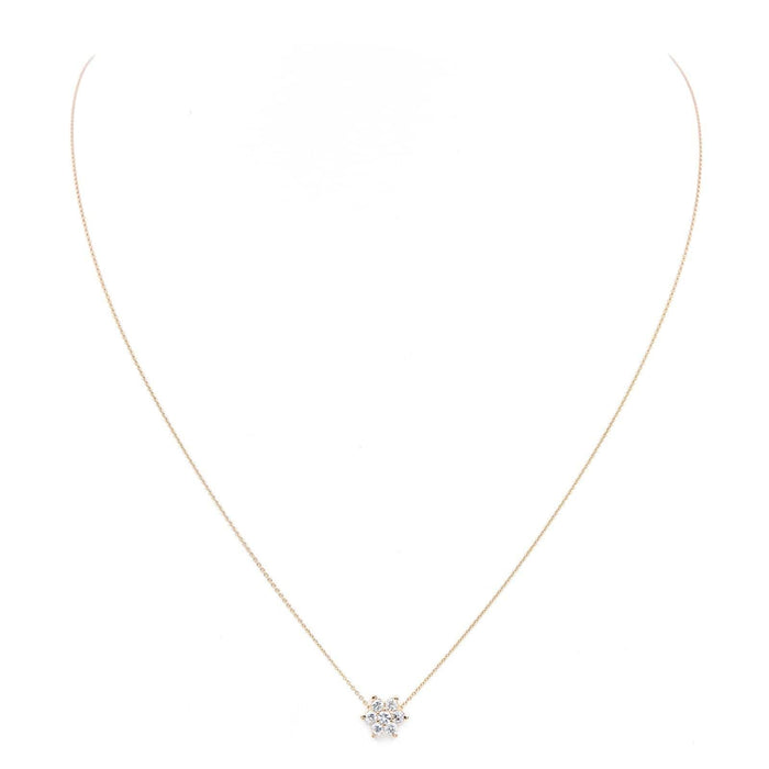 Pendentif Ginette NY Collier Etoile Diamond Star Necklace Or rose Diamant 58 Facettes 2394624CN