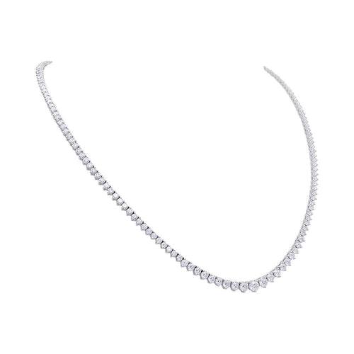 Collier Collier rivière or blanc, diamants. 58 Facettes 32333