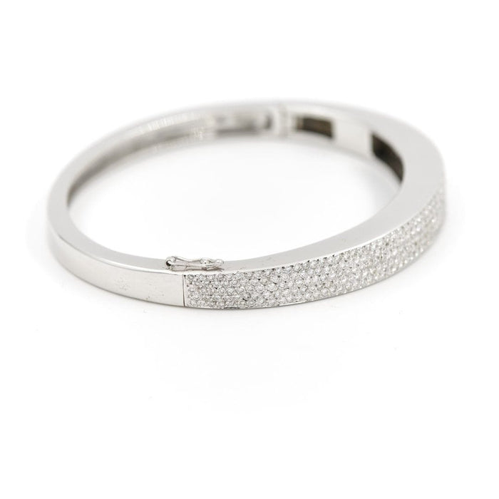 Bracelet Bracelet Jonc Or blanc Diamant 58 Facettes 1887740CN