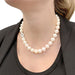 Necklace Pearl, white gold and diamond necklace. 58 Facettes 33519