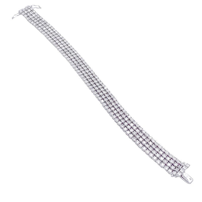Bracelet Bracelet or blanc, diamants. 58 Facettes 32335