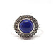 Ring Vintage lapis lazuli silver ring 58 Facettes