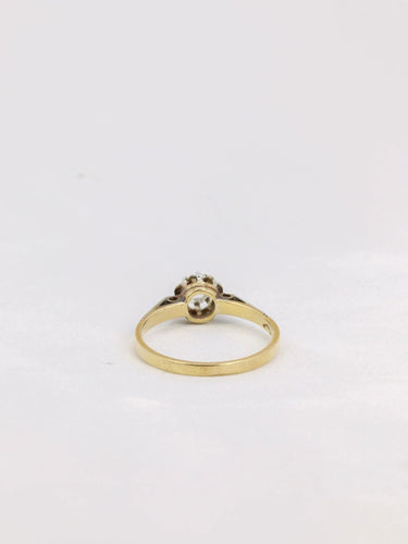 Bague 53.5 Solitaire 2 Ors Diamant 58 Facettes J191