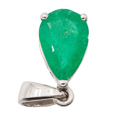 Pendentif Pendentif Or blanc Emeraude 58 Facettes 2594209CD