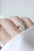 Bague Bague Marquise diamants sur or et argent 58 Facettes