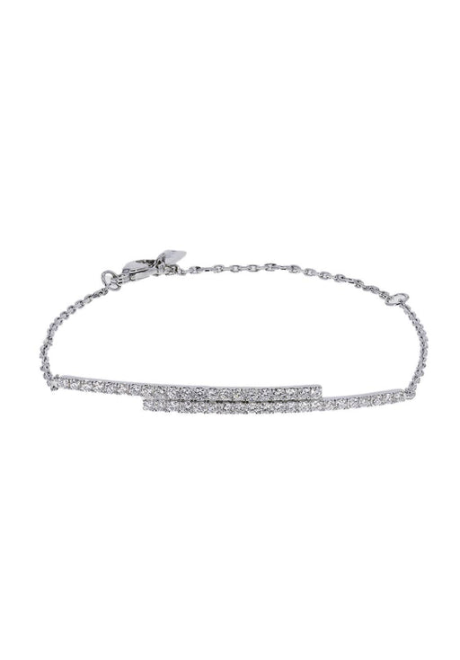 Bracelet Bracelet MESSIKA Gatsby en Or Blanc 750/1000 58 Facettes 62421-58451
