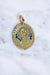 Old medal pendant in gold, Virgin Mary, enamel and pearls 58 Facettes