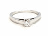 Ring 53 Solitaire Ring White Gold Diamond 58 Facettes 578751RV
