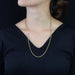 Yellow gold chain necklace with fancy mesh 58 Facettes 22-303