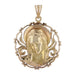 Virgin medal pendant in old gold 58 Facettes 23-123