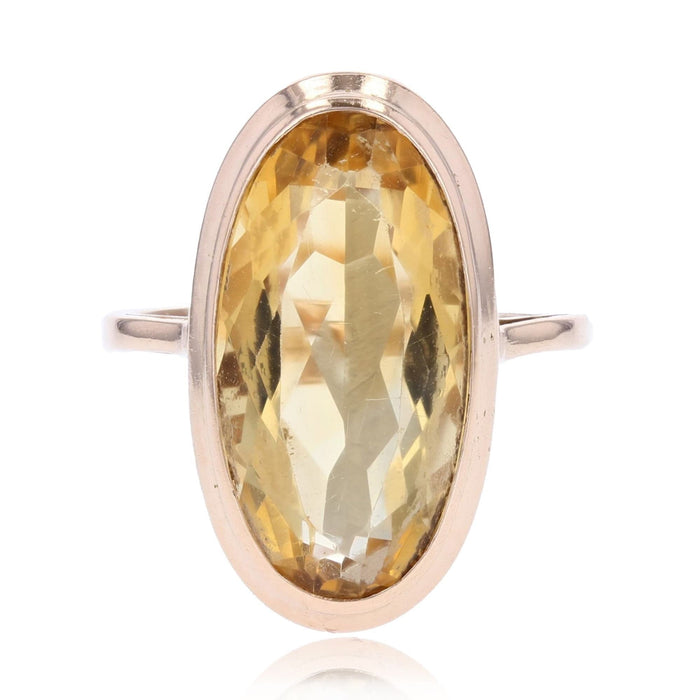 Bague 55 Bague marquise citrine 58 Facettes 22-447A