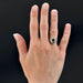 Ring 54 Oval sapphire diamond ring 58 Facettes 22-208