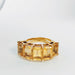 Bague Bague en or jaune et citrines 58 Facettes 5578