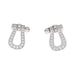 Earrings Fred earrings, "Force 10", white gold, diamonds. 58 Facettes 33157